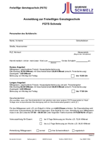 PDF mit Anmeldung für FGTS Schmelz mit Sepa Lastschriftmandat