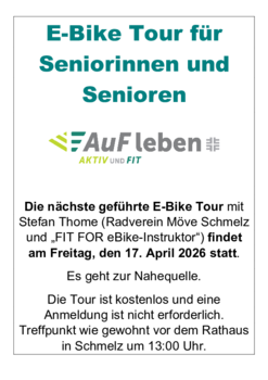 PDF mit Flyer zur E-Bike Tour