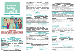PDF mit Sommerferienprogramm der Gemeinde Schmelz